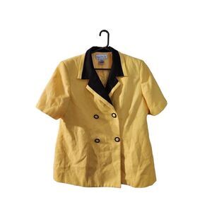 Vintage Laura Henson size 20 yellow blouse